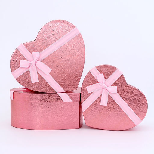 Набор подарочных коробок сердце 3 в 1, 31?27?13.3; 28?25?11.7; 26?23?10.3 см