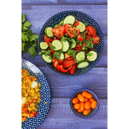 Миска керамическая Доляна Бодом, 150 мл, d=9,5 см, цвет синий  фото 12