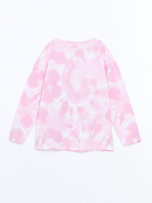 Bisiklet Yaka Lilo ve Stitch Bask?l? K?z ?ocuk Pijama Tak?m? - Waikiki фото 3