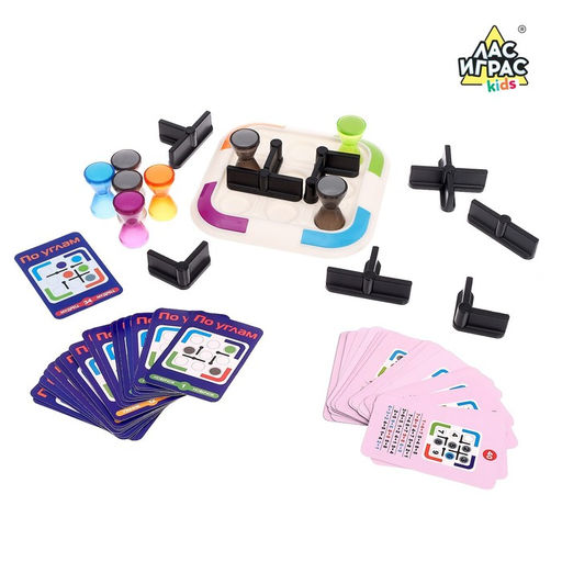 Настольная игра на логику По углам с карточками - Лас играс kids фото 2