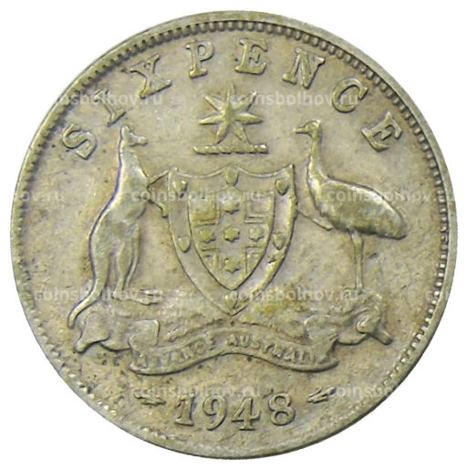 6 пенсов 1948 года Австралия