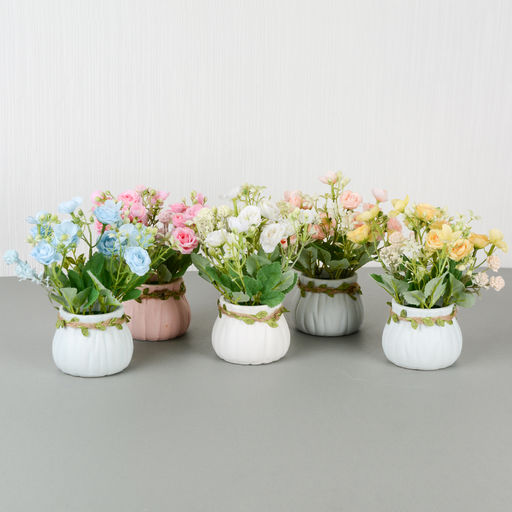 Цветочная композиция Розы 20 см/ 712-52 /уп 80/ - ГалеонТрейд фото 8