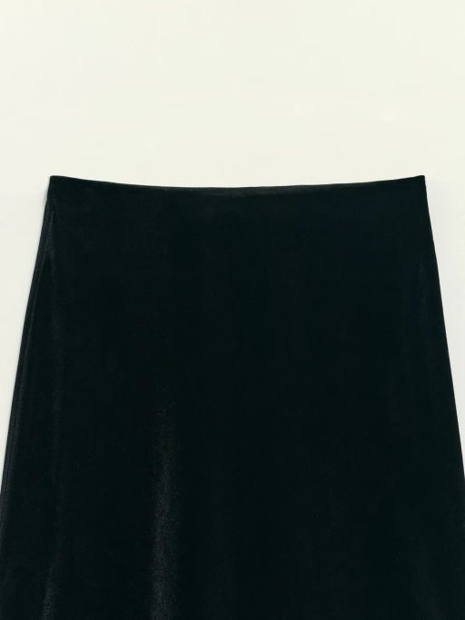 Юбка миди из бархата / Zarina