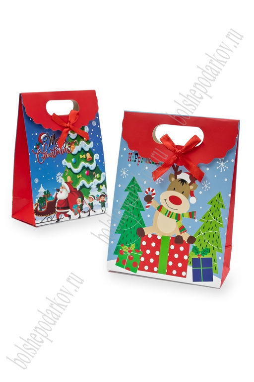 Коробка крафтовая с рисунком 12*16*6 см (12 шт) SF-7563, №16 - Больше подарков фото 3