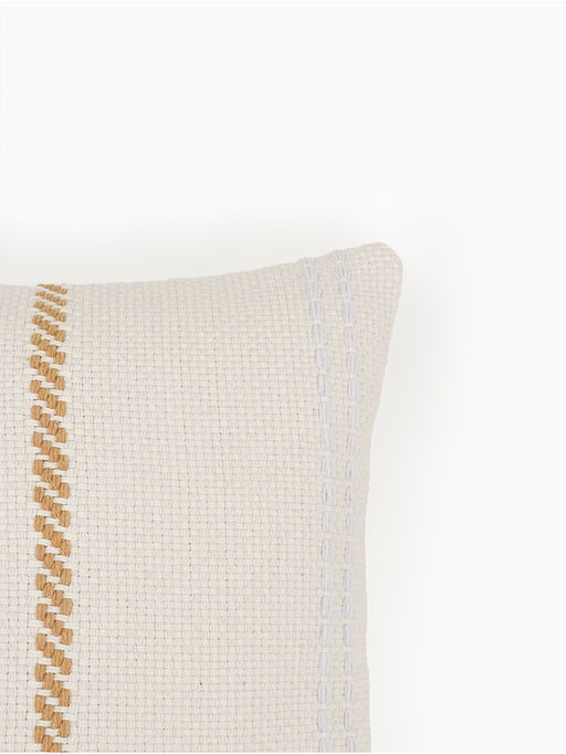 Наволочка декоративная с вышивкой SL Home, 4545 см, хлопок 100%, молочная - Sima-land home фото 2