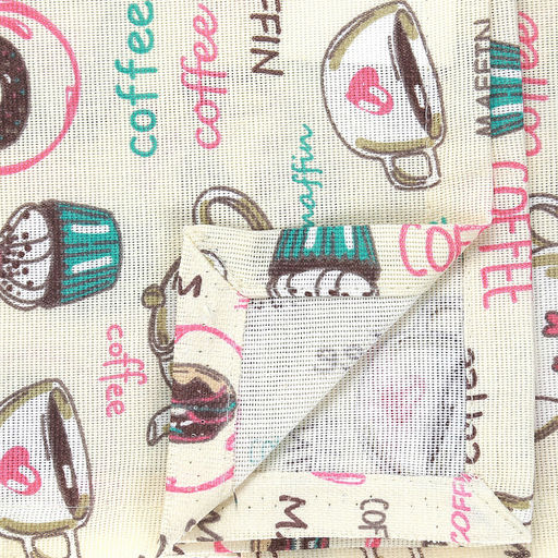 Скатерть 150х145см "На десерт, вид 1/1", длина стола до 110см, на 4 персоны, рогожка (хлопок 100%) 171г/м2, упаковка классическая, пакет ПВХ 28х41см, "Домашняя мода" (Россия)