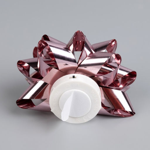 Светодиодная игрушка Бант-звезда10 см, от батареек LR44?3, свечение мульти, розовая - Luazon lighting фото 5