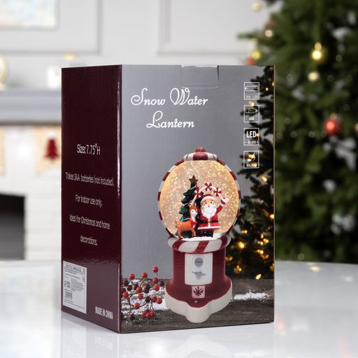 Фигура светодиодная «Новогодняя карамель», 19.8×11.1×11.8 см, музыка, батарейки ААх3 (не в комплекте), USB, свечение тёплое белое