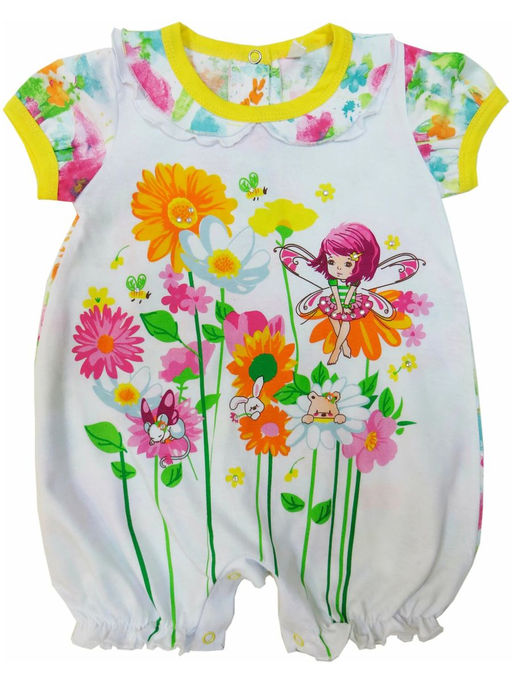 Песочник супрем сзади застежка, арт.B-PK256(k)-SUr, подсолнух