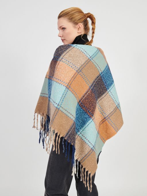 Большой  платок в стиле арт-деко в составе шерсть - Tantino фото 7