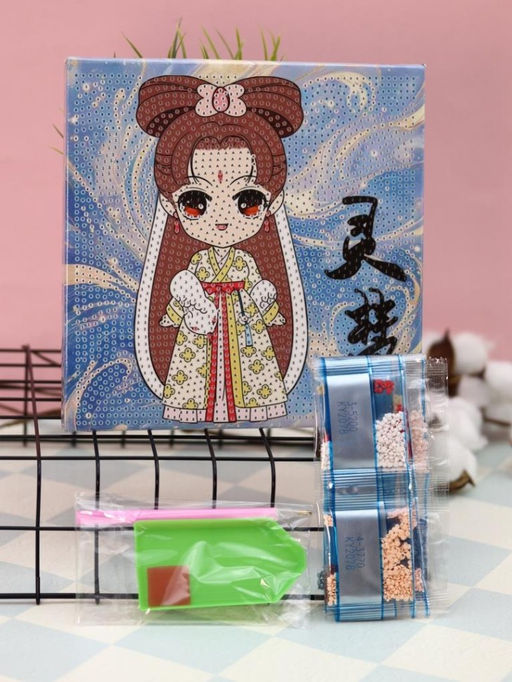 Алмазная мозаика на подрамнике Draw Me! Beautiful girl, (20*20 см)