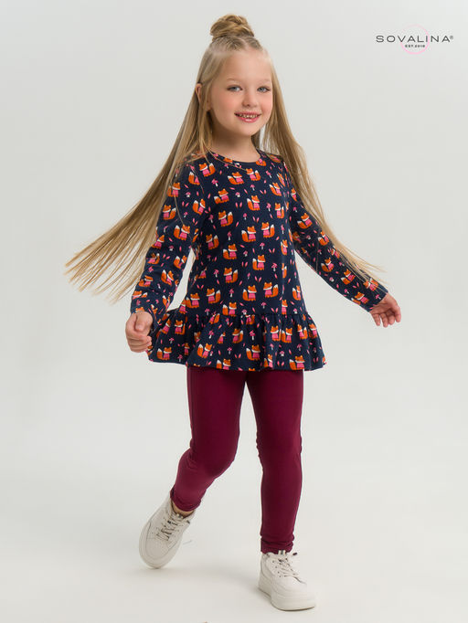 Костюм Алиса лисята на синем-марсала - Sovalina фото 23