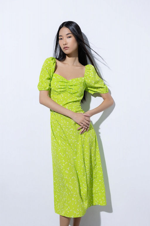 Приталенное платье с узором - Incity фото 5