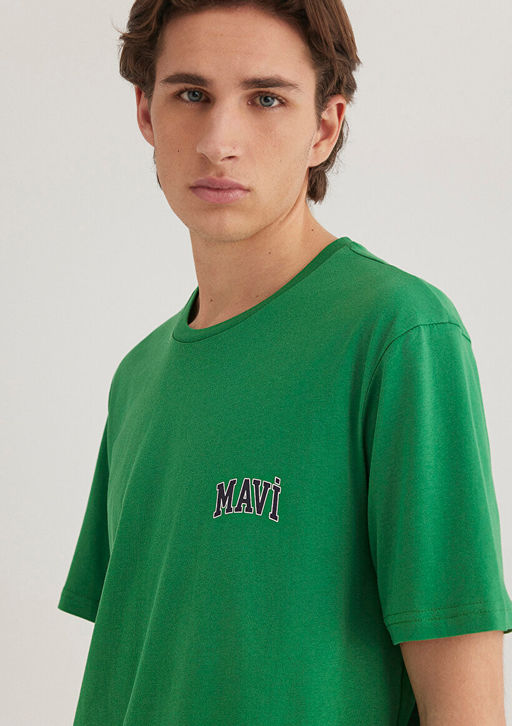 Mavi Logo Bask?l? Yesil Tisort  фото 5