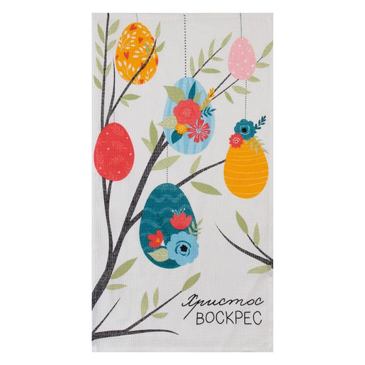 Полотенце Доляна Христос Воскрес 35х60 см, 100% хл, вафля 160 г/м2  фото 7