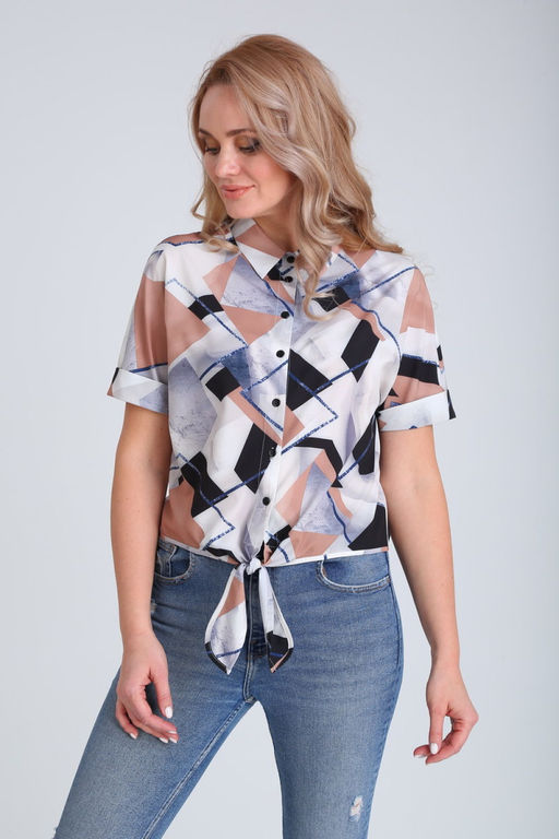 Блуза Modema 438 мрамор  фото 3