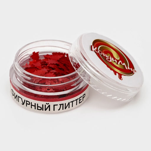 Глиттер пищевой фигурный елки красные - Кондимир фото 3