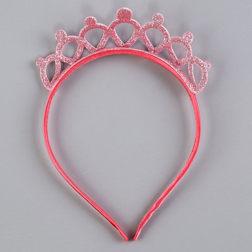 Карнавальный костюм «Стильная принцесса»: ободок, платье розовое, рост 104-110 см