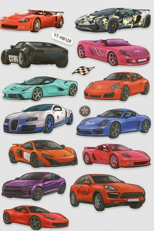 Наклейки объемные Car (9*22,5 см)