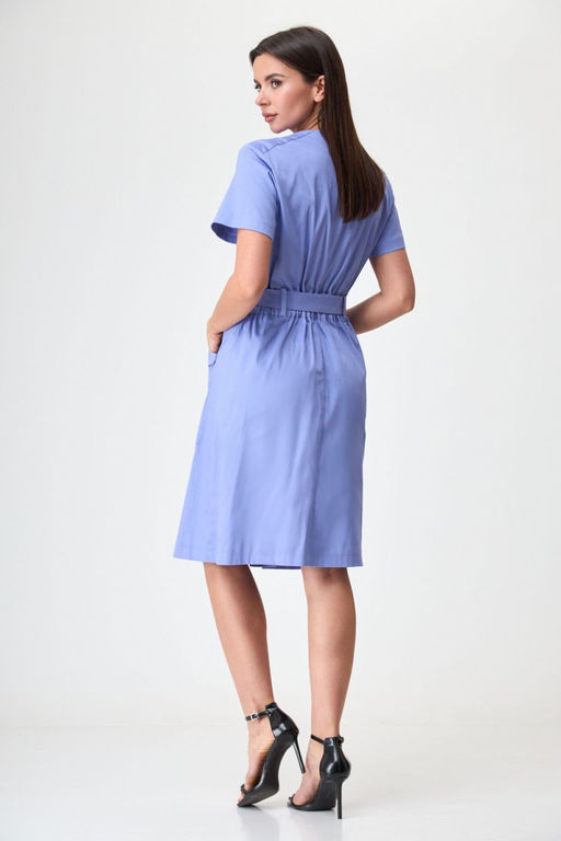 Платье ANELLI 1272 голубой  фото 5