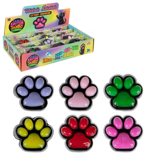 Крутой замес. Таба Лапа черная 6,5*3 см, в асс., в пак., кол., 12 шт в д/б. арт.Т26183