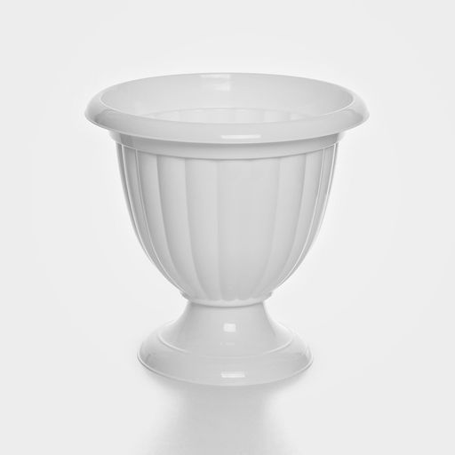 Вазон для цветов «Жасмин», 9 л, d=32.5 см, h=33.7 см, белый