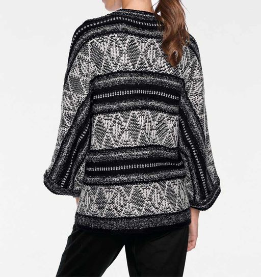 Кардиган, черно-серый - Linea tesini фото 4