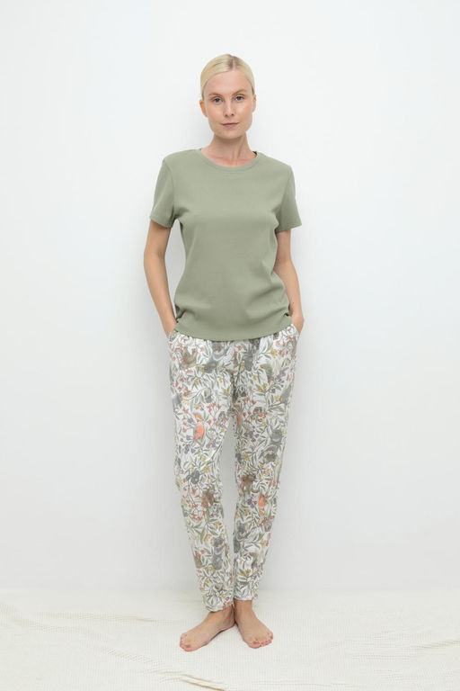 VERY NEAT _ Е 20116/оливковый хаки,эвкалипт пижама жен