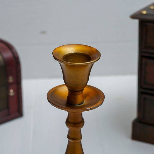 Подсвечник «Античность», на 1 свечу, 9×9×23 см, алюминий