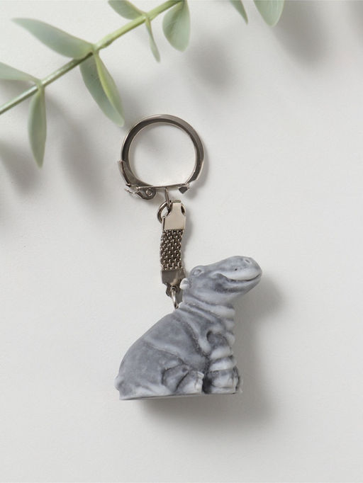 Брелок "Бегемотик сидящий маленький", 3,7см