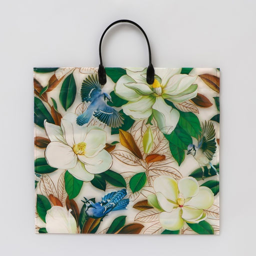 Цена за 10 шт. Пакет Ассорти цветы, полиэтиленовый с пластиковой ручкой, МИКС 100 мкм 38?35 см