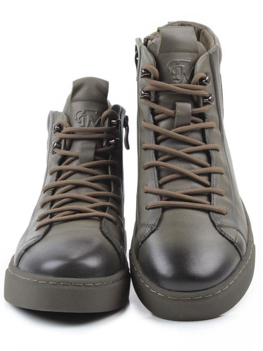 05-X30302A-70 KHAKI Ботинки демисезонные мужские (натуральная кожа,байка)