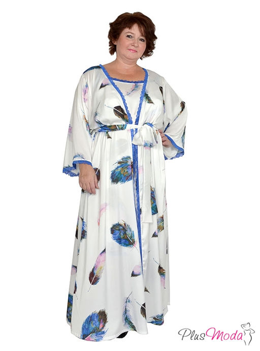 Халат Модель №749 размеры 44-84 - Plusmoda фото 2