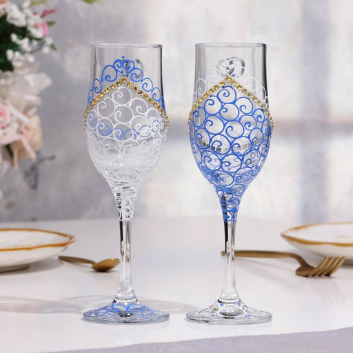 Свадебные бокалы «Кольца», 2 шт. по 200 мл