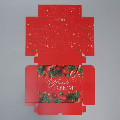 Цена за 5 шт. Коробка складная «С Новым годом», 20×17×6 см