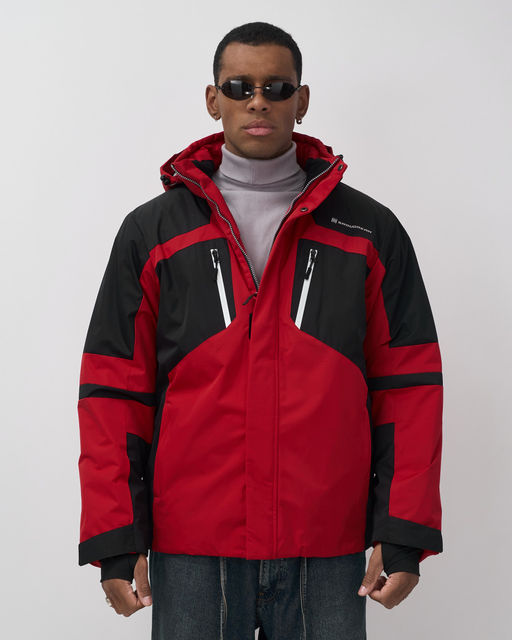 Горнолыжная куртка мужская зимняя красного цвета 7613Kr - Mtforce фото 5