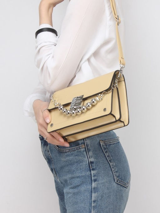 Сумка женская искусственная кожа C 190-9800, 1отд, плечевой ремень, бежевый SALE 246425 - Adelia фото 10