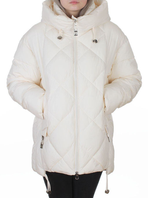 8811 MILK WHITE Куртка зимняя женская (150 гр. холлофайбер)