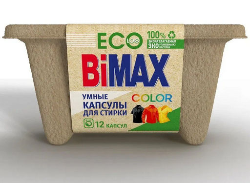 БИМАКС капсулы д/стирки 12шт*13гр (картон) Колор