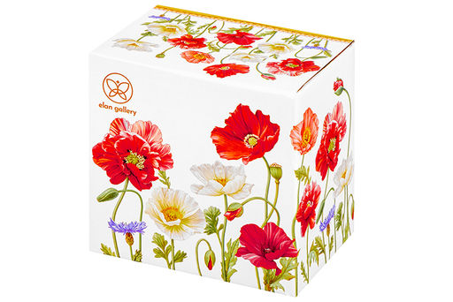 Кружка 400 мл 11,5*7,5*10,5 cм Маки NEW BONE CHINA - Elan gallery фото 7