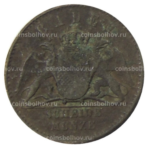 1/2 крейцера 1864 года Германские государства  Баден