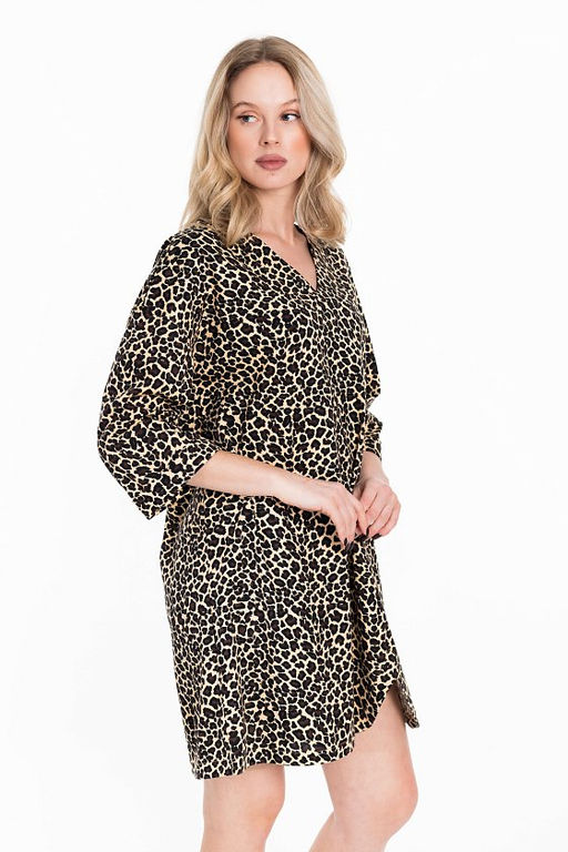 Туника М324255б бежевый - Елена фото 4