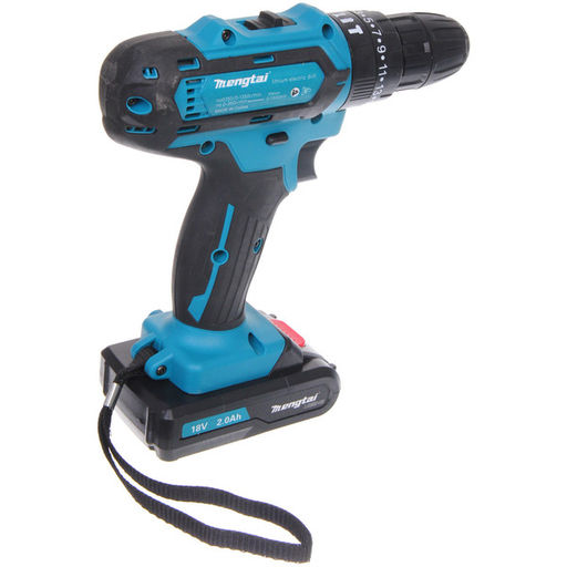Дрель-шуруповерт аккумуляторная Mengtai (18В, 2,0Ач Li-ion аккум. 2шт, ЗУ) MGT-11