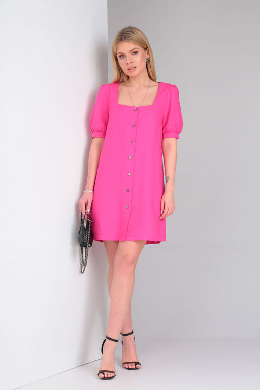 Платье DOGGI 3719 розовый барби  фото 7