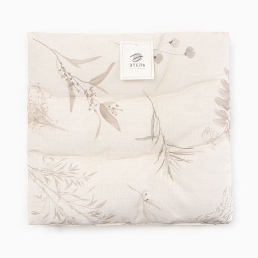 Подушка на стул «Этель» Flower herbarium, 42×42 см, 100% хлопок, репс 210 г/м²