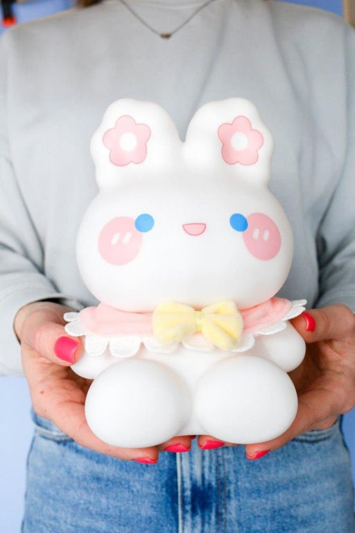 Копилка Happy bunny, white (21 см), пластик