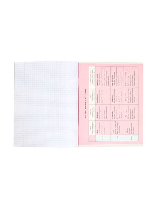 Тетрадь предметная Супернеон, 48 листов в клетку Английский язык, со справочным материалом, обложка мелованный картон, блок офсет - Calligrata фото 10