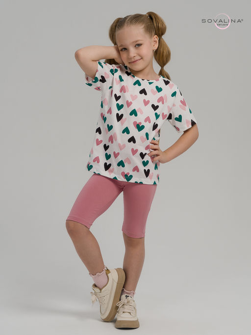 Костюм Актив зеленые сердечки-сухая роза - Sovalina фото 11