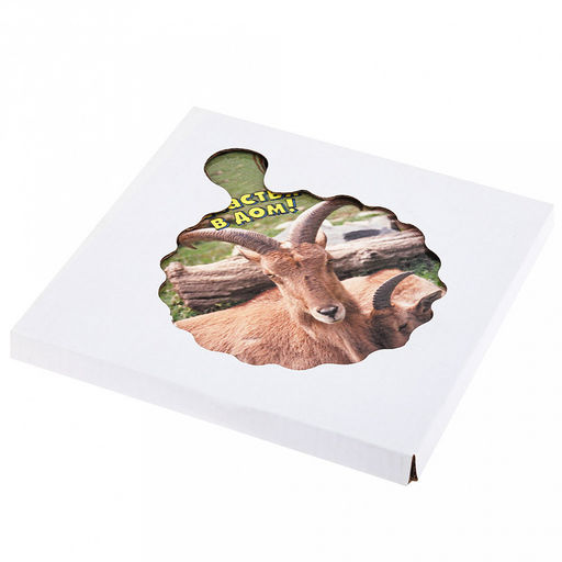 Подставка под горячее (панно) "Ферма" 15х19см h1см "Счастья в дом" керамика, фотопечать с глазурью, подложка пробковое дерево, фигурный край, в упаковке (Китай)