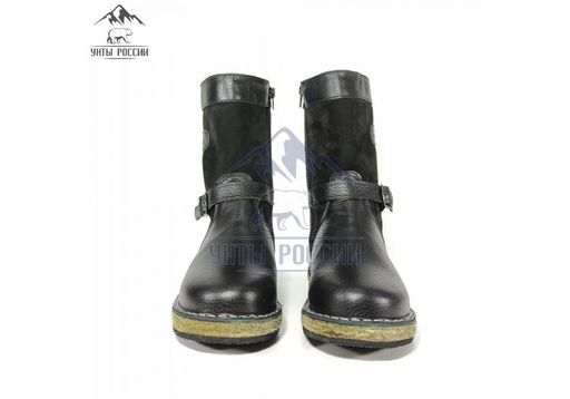 Монголки подростковые черные, войлочная подошва